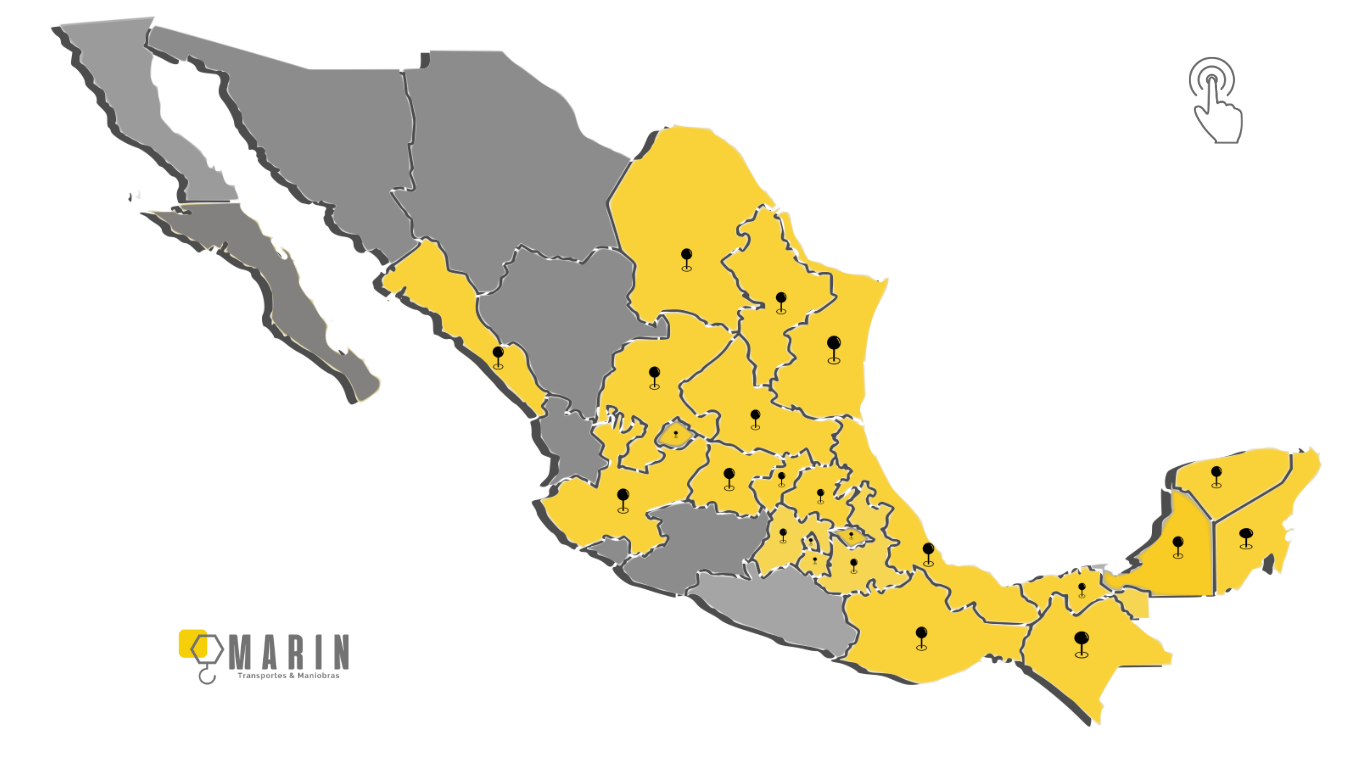Renta de grúas industriales
Mapa Marin Grúas